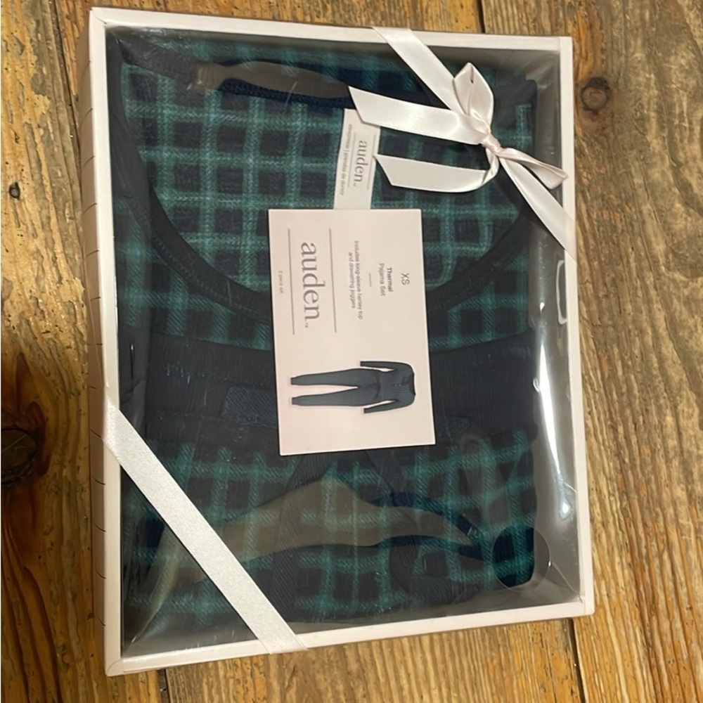 Auden Men's Teal and Black Checkered Suspenders